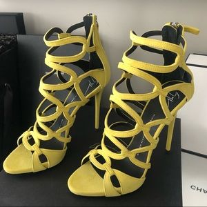 NEW Giuseppe Zanotti Suede Cutout Heels 39.5
